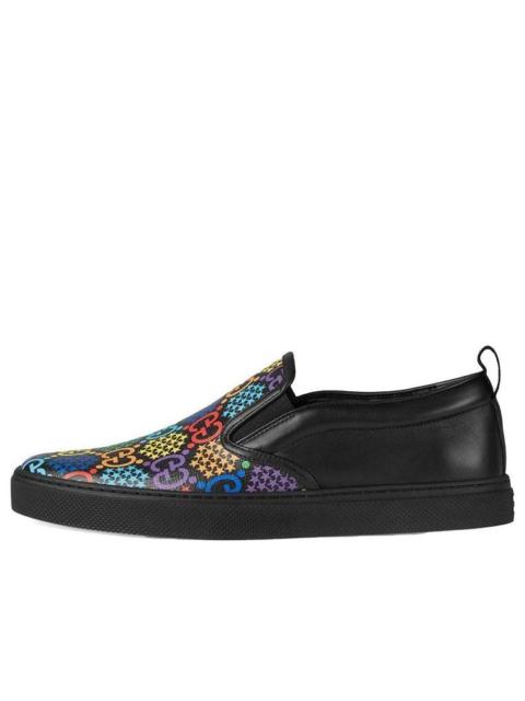 GUCCI Gucci GG Supreme Slip-On 'Psychedelic - Black' 610080-H2010-1101