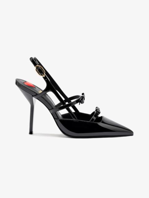 Larroudé Brooks Pump In Black Patent Leather