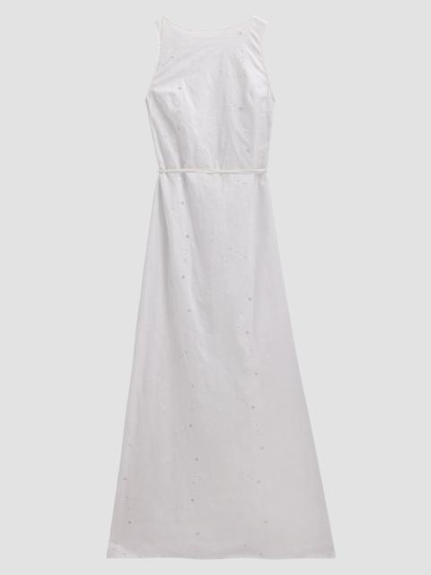 KIKI DE MONTPARNASSE Women's High Summer Simone Linen-Cotton Eyelet Maxi Dress - Ivory
