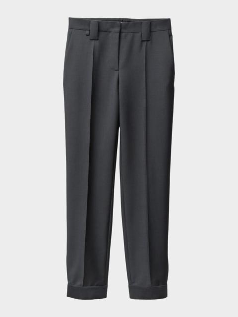 VERSACE Tapered Formal Wool Pants