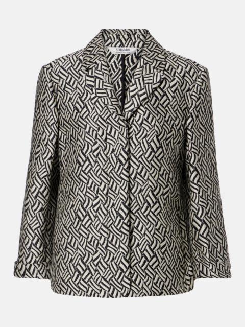 'S Max Mara Lira cotton-blend jacquard blazer