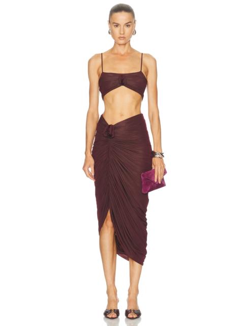 MAYGEL CORONEL Medusa Top & Skirt Set