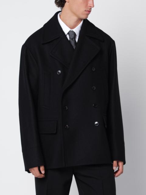 Dries Van Noten Black wool blend coat