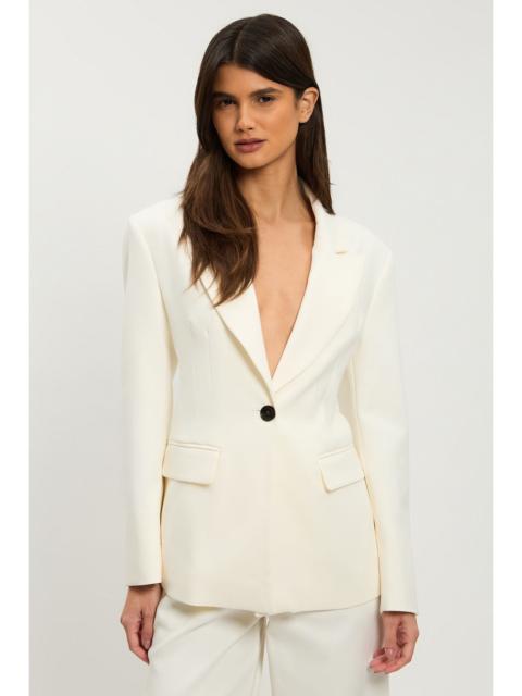 KAREN MILLEN Petite Compact Stretch Single Breasted Tailored Blazer