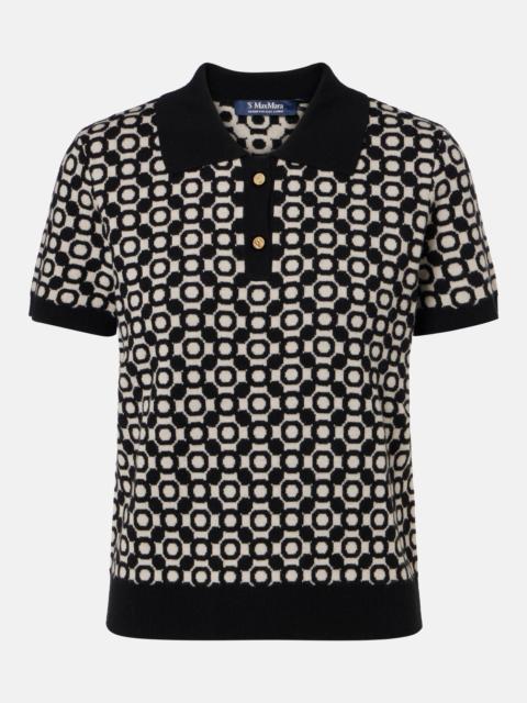 'S Max Mara Medera wool jacquard polo sweater