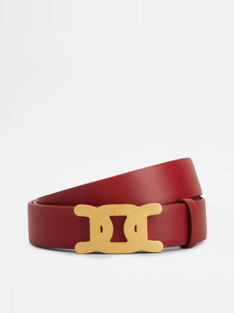 Tod's KATE BELT IN LEATHER - RED