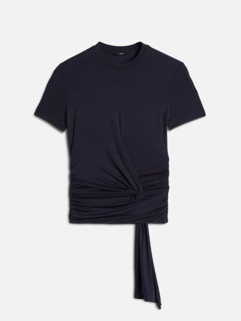 7 For All Mankind FITTED TWIST TEE in Lyocell Navy