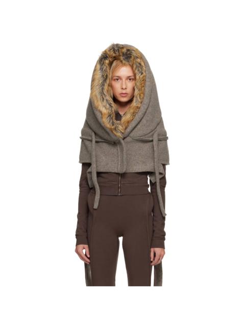 OTTOLINGER Taupe Super Furry Hood