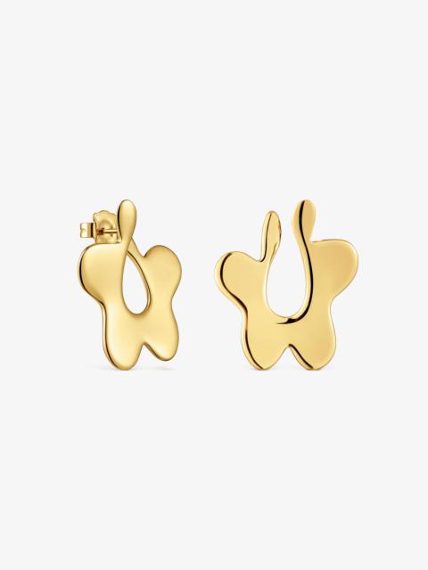 TOUS Gold-colored steel flower Earrings TOUS Strain