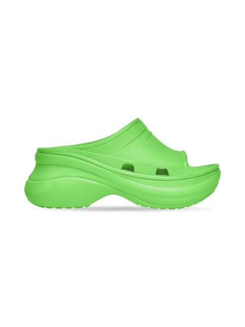 BALENCIAGA Women's Pool Crocs™ Slide Sandal in Green