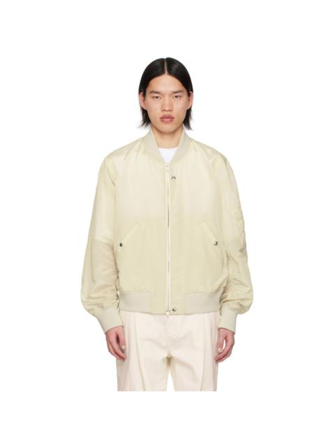 Off-White Crop Bomber Jacket