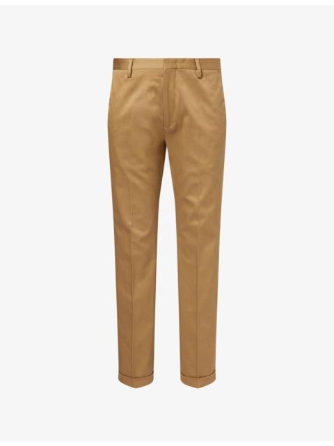 Paul Smith Turn-Up Straight-Leg Cotton Trousers