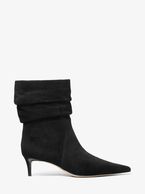 MICHAEL KORS Dawn Suede Ankle Boot