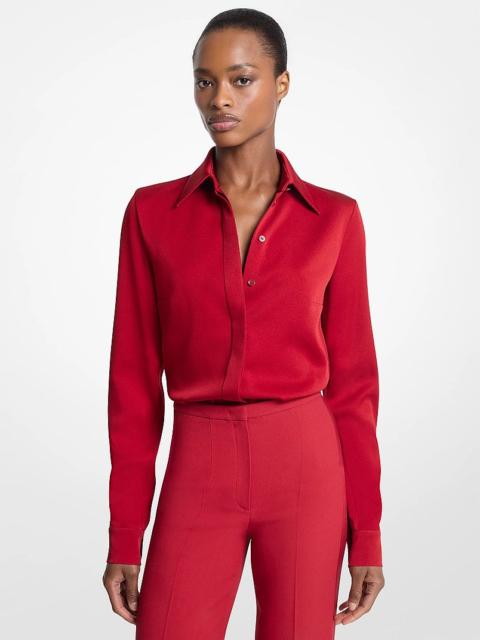 MICHAEL KORS COLLECTION Hansen Satin Charmeuse Blouse