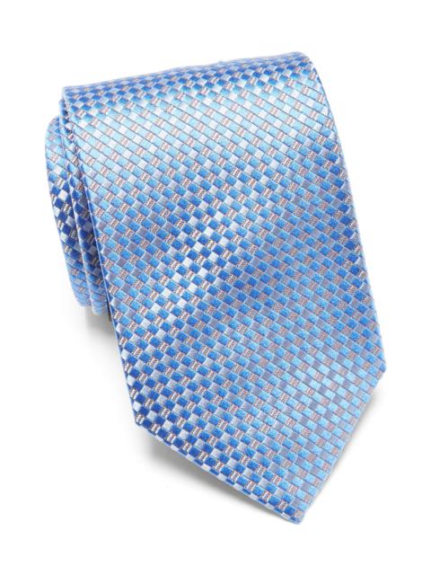 Brioni Standard Silk Tie in Blue/Flannel