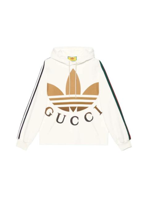 GUCCI Gucci x adidas Hooded Sweatshirt Ivory