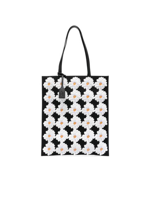 Moschino floral-appliqué tote bag