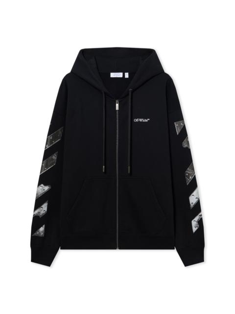 Off-White Metal Arrow Skate Zip Hoodie
