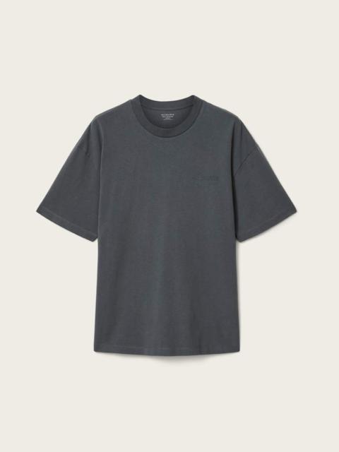 ALLSAINTS XANDER FLOCKED LOGO OVERSIZED T-SHIRT