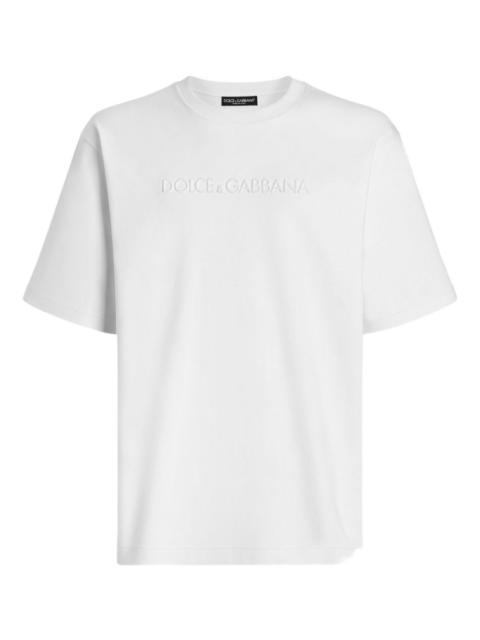 Dolce & Gabbana logo-embroidered T-shirt
