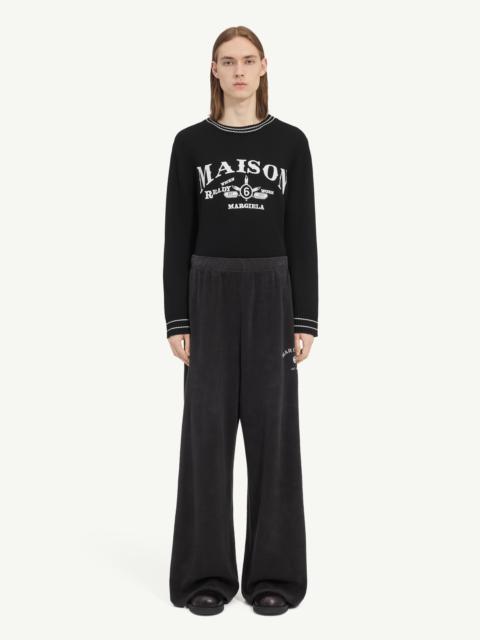 MM6 Maison Margiela Brushed fleece cotton sweatpant