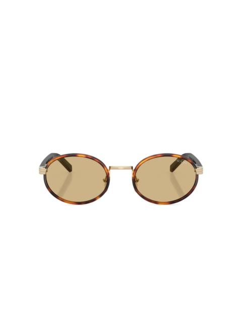 Prada tortoiseshell round-frame sunglasses