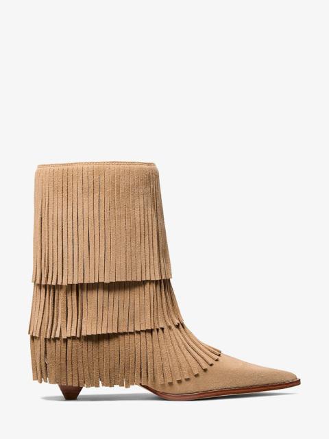 MICHAEL KORS Jayla Fringed Suede Boot
