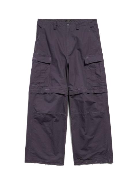 BALENCIAGA Men's Large Cargo Pants in Dark Blue