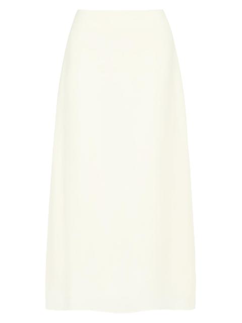 TWP Women's Linen A-Line Midi-Skirt - Glass Green