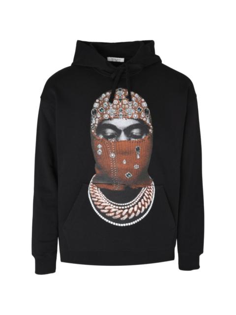 ih nom uh nit graphic-print drawstring hoodie