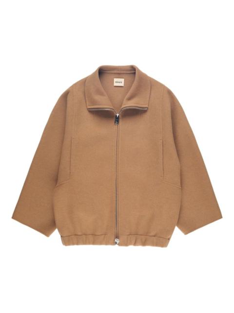 KHAITE wide-sleeve zip-front jacket