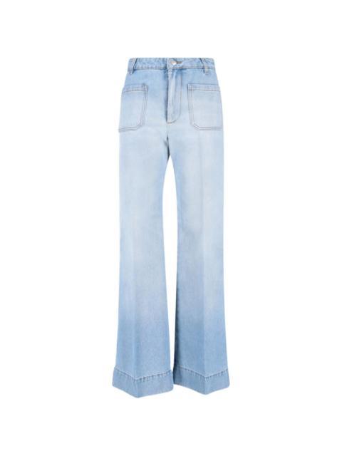 Victoria Beckham patch-pocket jeans