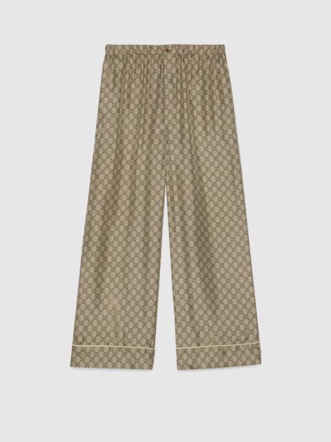GUCCI GG Supreme silk pant