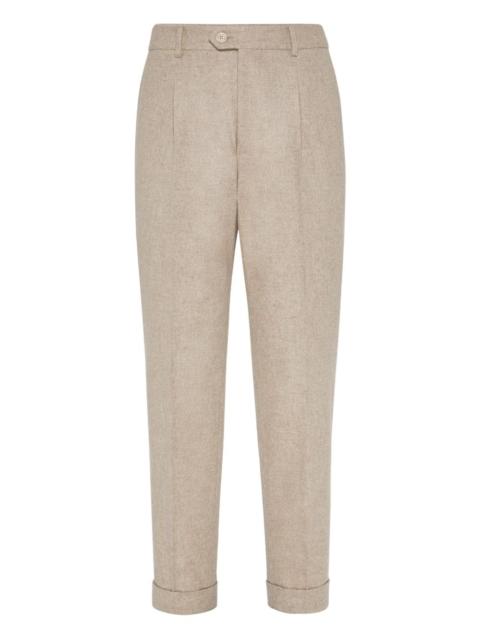 Brunello Cucinelli pleated cuffed trousers