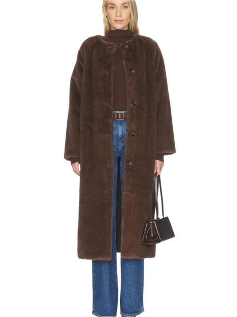 Line & Dot Axel Faux Fur Coat