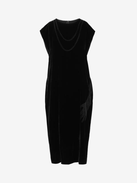 MM6 Maison Margiela Shadow velvet dress