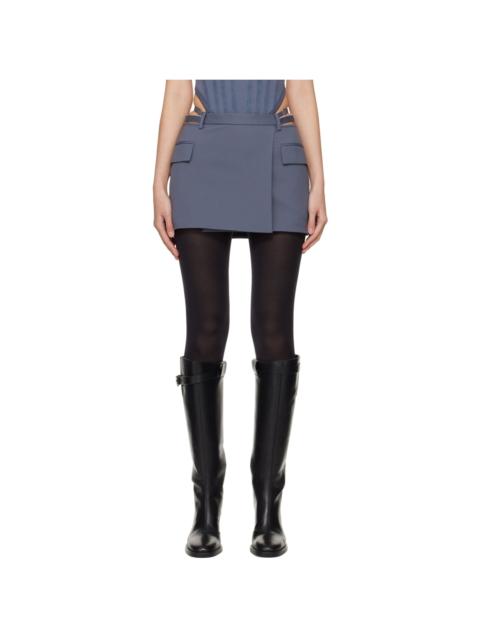 Dion Lee Gray Lingerie Miniskirt