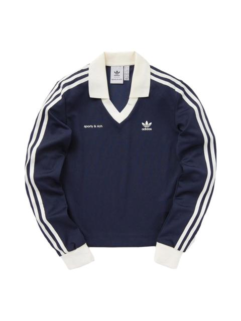 adidas (WMNS) adidas Originals x Sporty & Rich Long Sleeve Jersey 'Navy' IN5248
