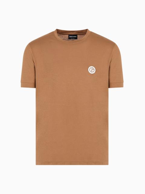 GIORGIO ARMANI Short-sleeved Pima cotton jersey T-shirt