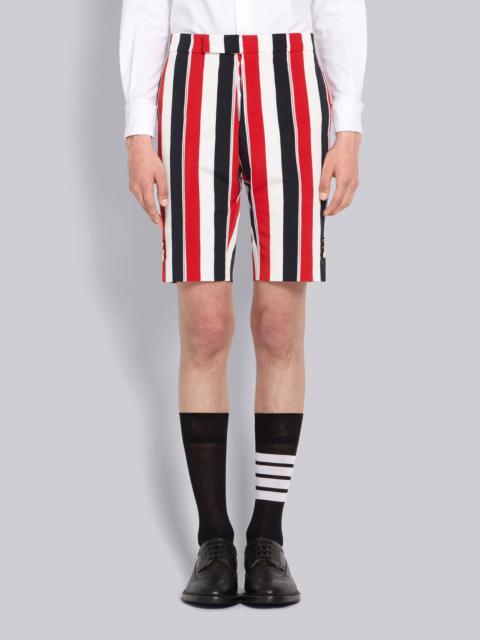 Thom Browne Multicolor Stripemid Rise Suit Short