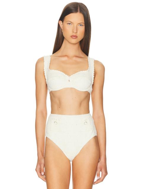 SIMKHAI Klara Balconette Bikini Top