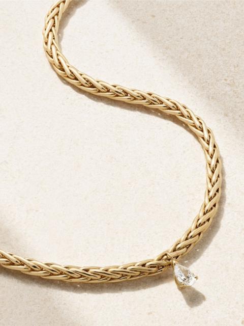 Yvonne Léon 18-karat gold diamond necklace Gold