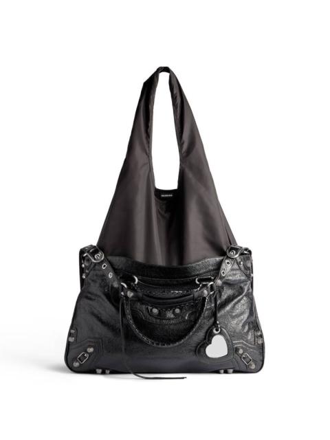 Le Cagole Tote Xl Plus  in Black