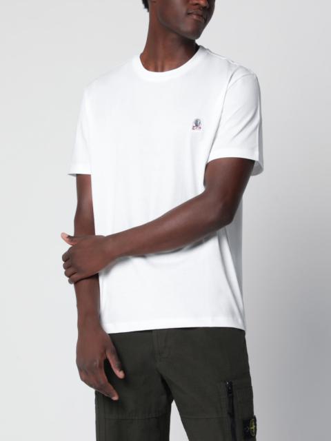 PARAJUMPERS White cotton T-shirt with logo patch