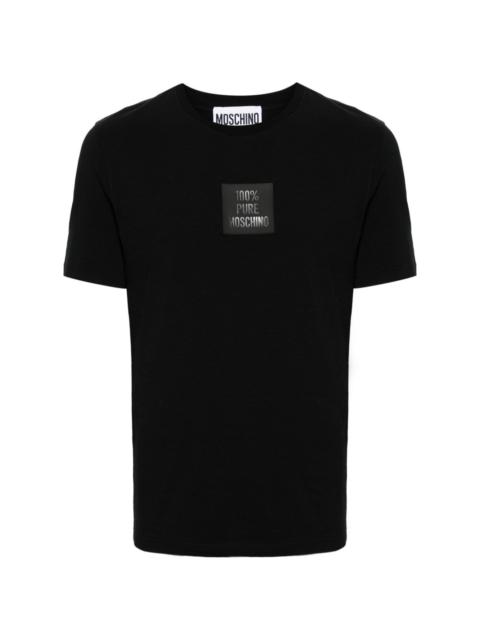 Moschino slogan-appliquÃ© T-shirt