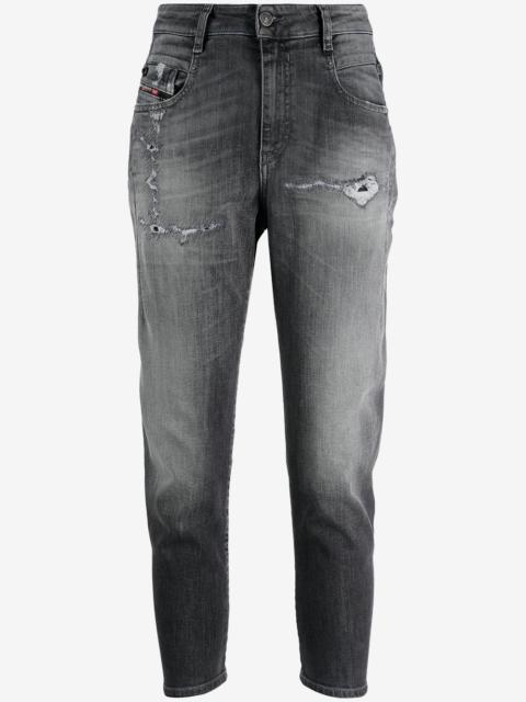 Diesel cropped distressed boyfriend jeans