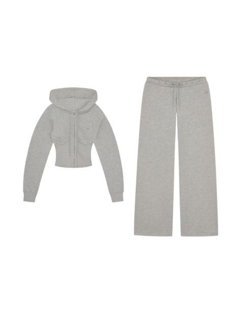 miaou SADIE CORSET HOODIE + ZANE SWEATPANT - GREY
