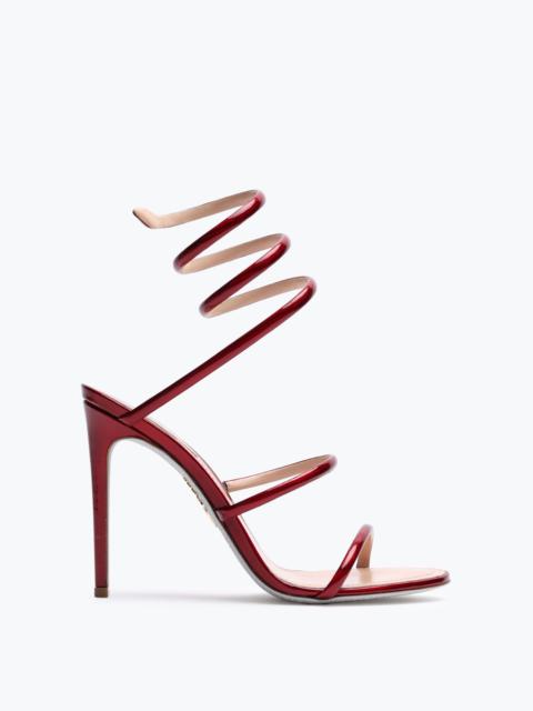 RENE CAOVILLA Cleo Metallic Red Sandal 105