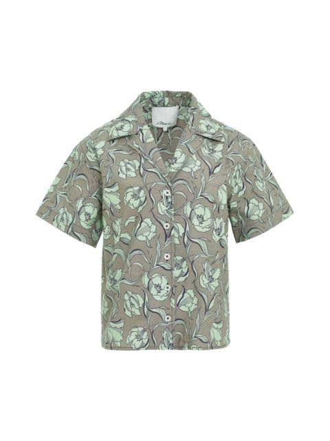 3.1 Phillip Lim Floral Printed Camp Shirt