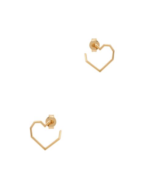 ALIITA Corazon heart 14kt gold earrings